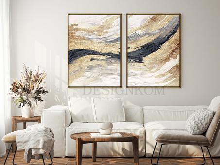 ABSTRACT BLACK WAVE STYLE