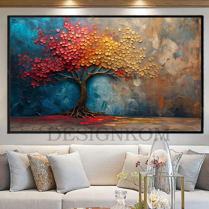 tree colorss art abstract