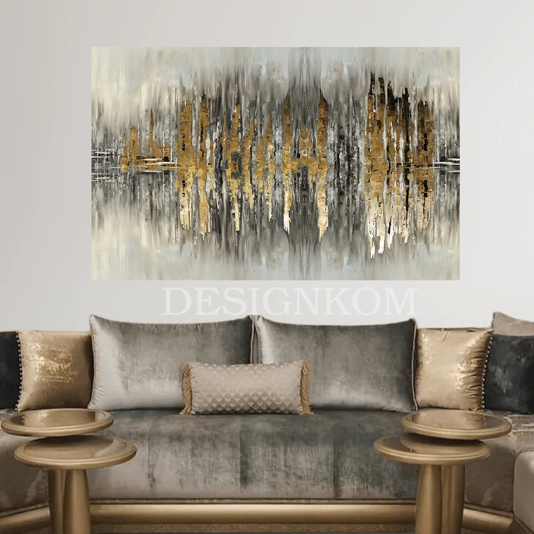 abstract gold hesitate