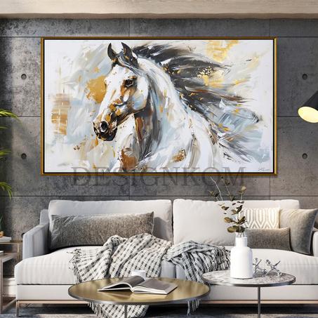 white horse face