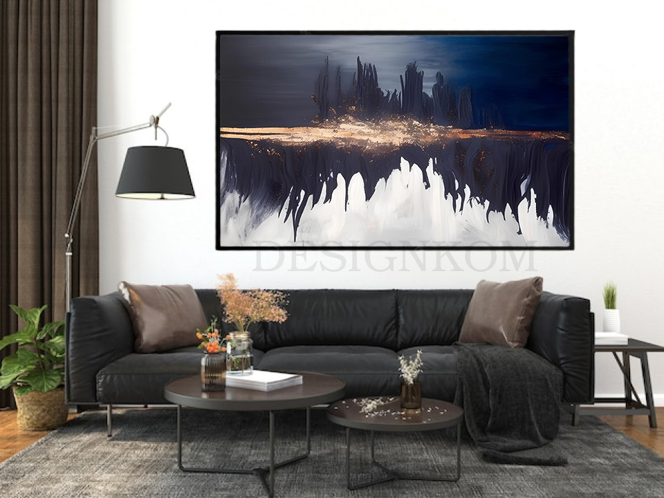 ABSTRACT DISTRACTED BLACK CASTLE