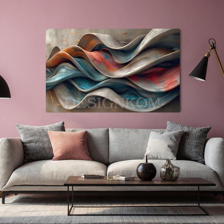 abstract waves style