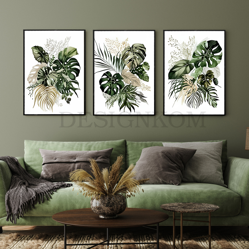 tropical green leafs