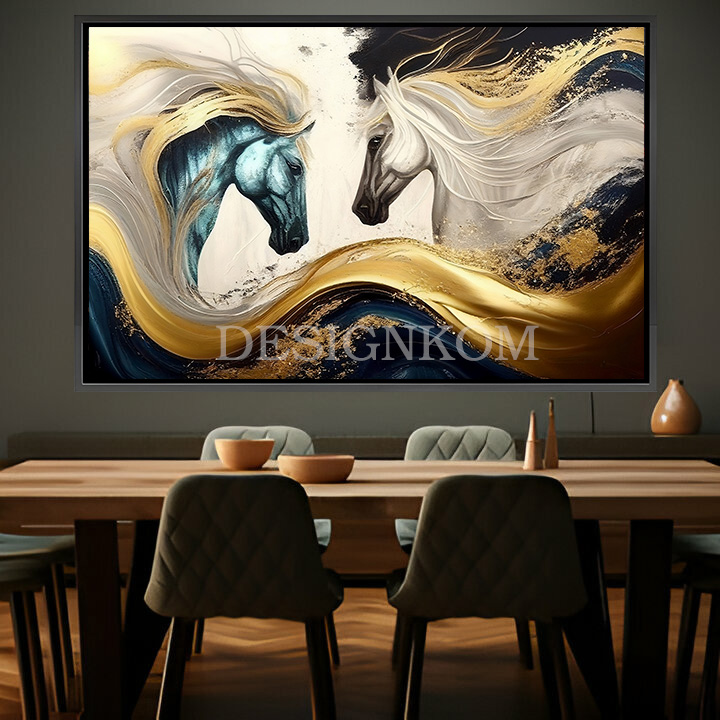 linked horses couple