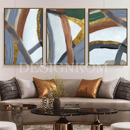 ABSTRACT MODERN COORFUL ART LINES