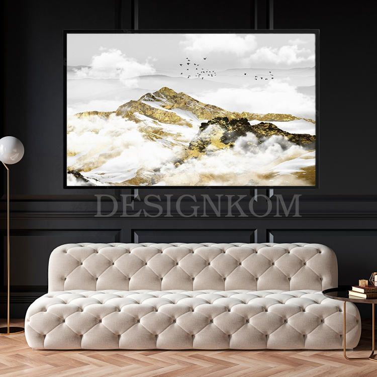 landscape gold mountain cloud