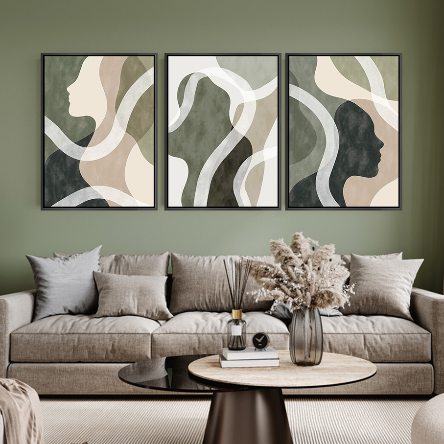 Human Silhouettes and Fluid Forms