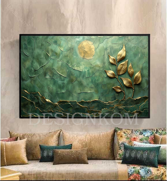 green gold sunset