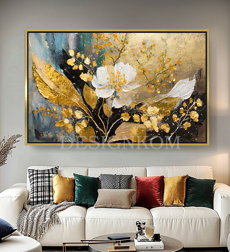 Frenzy flower in gold