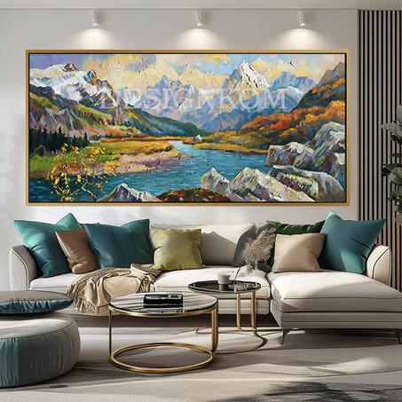 Panoramic Mountain Landscape