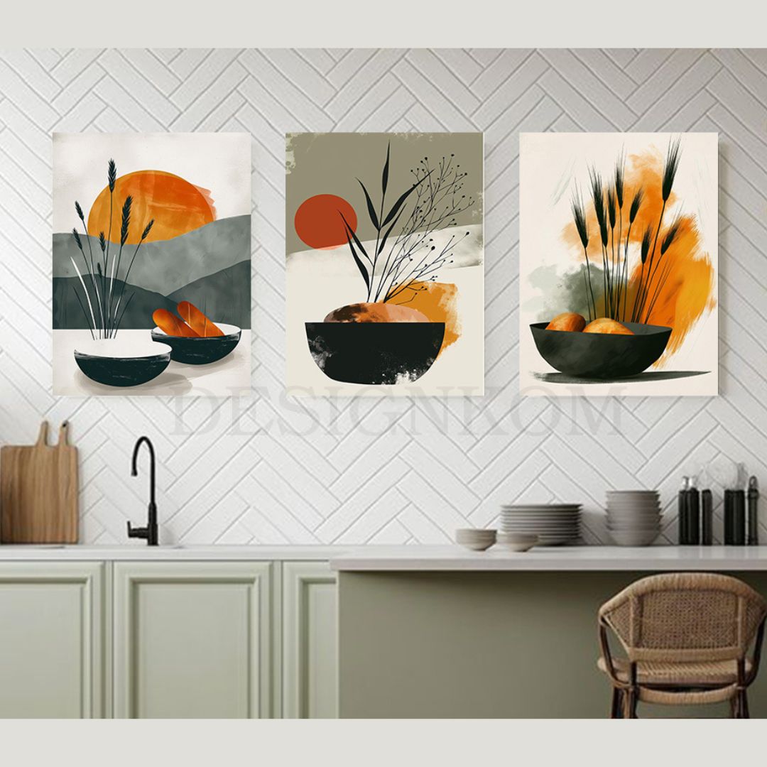 wheat style kitchen