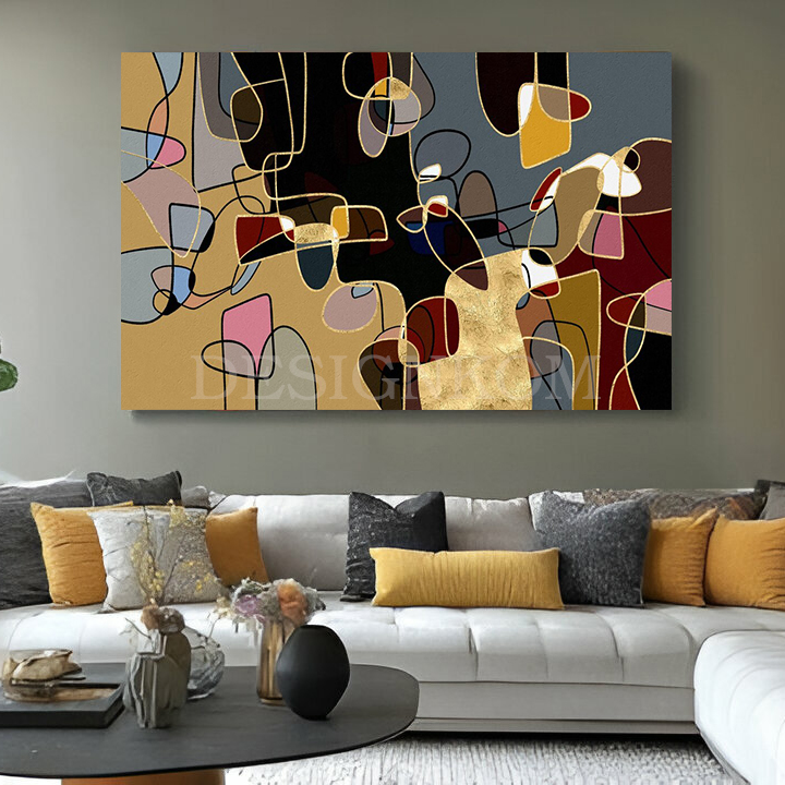 contemporary golden shapes