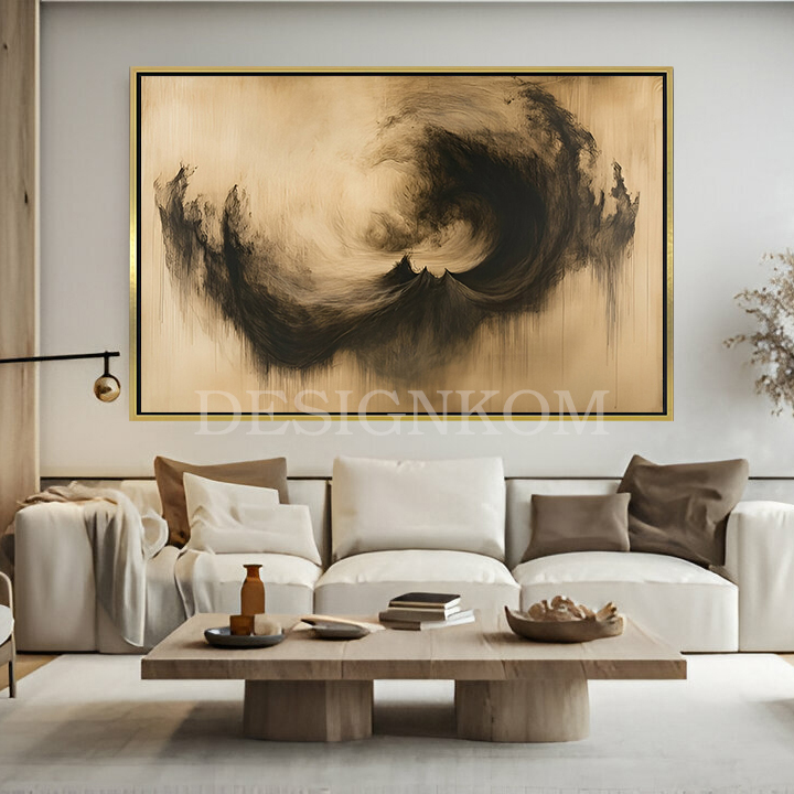 Abstract Black Storm