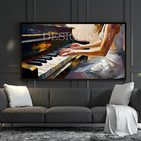 Woman at the Piano – Modern Painting
