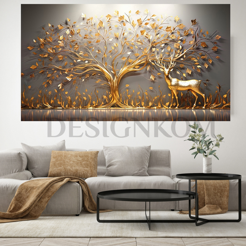 gold cerf 3d appearance