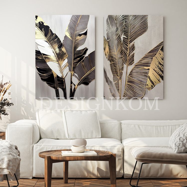 Palm style leafs