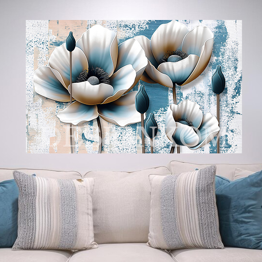 3D flowers growup