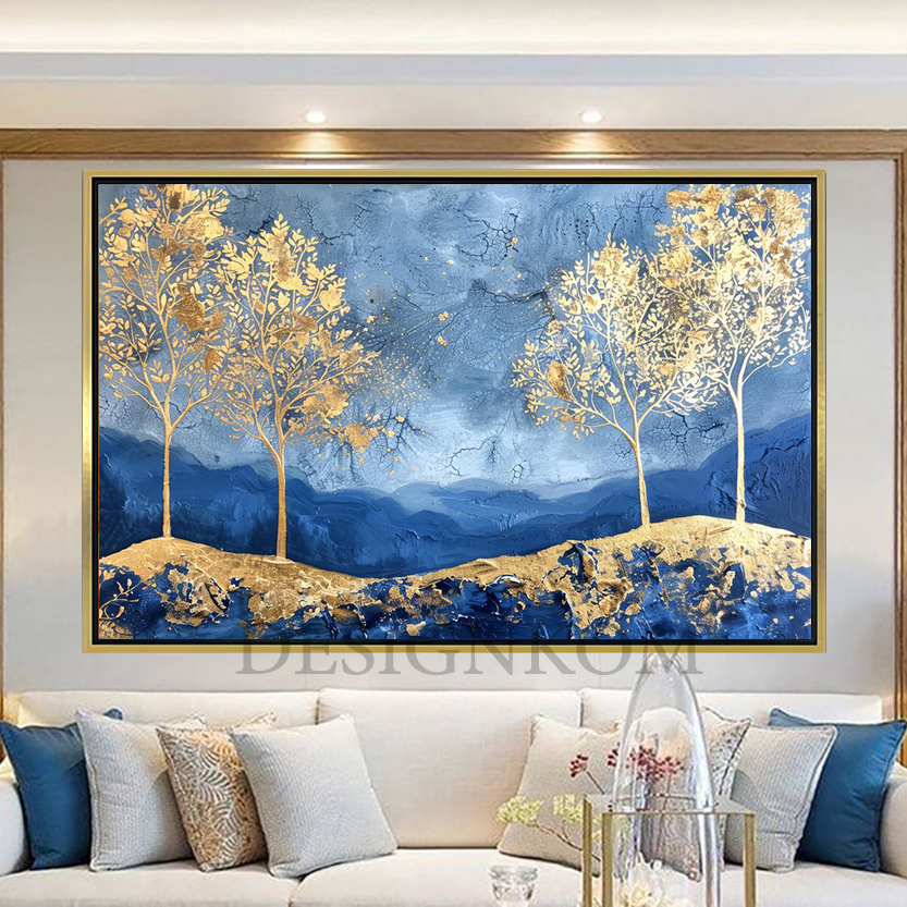 blue gold tree in heals