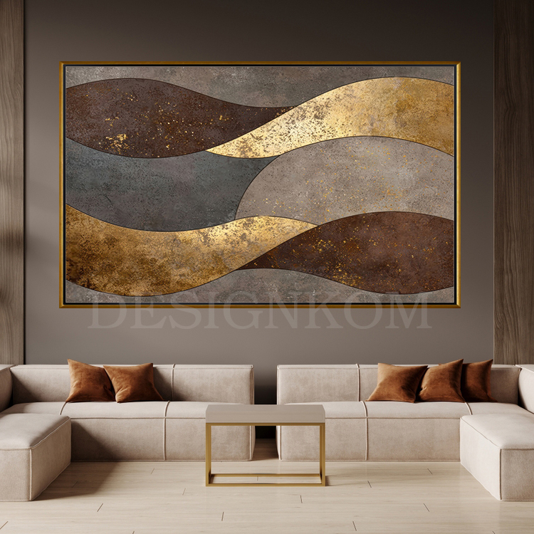 brown golden waves linked