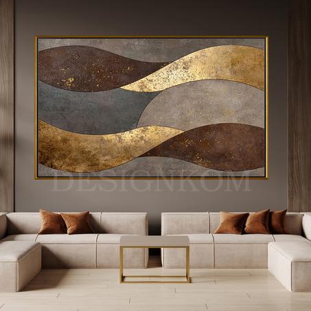 brown golden waves linked