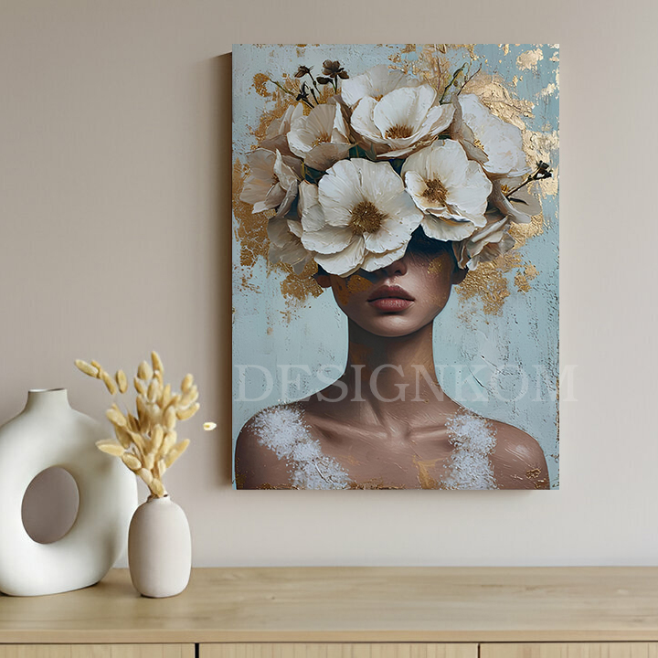 WOMAN FLOWERS SENSATION