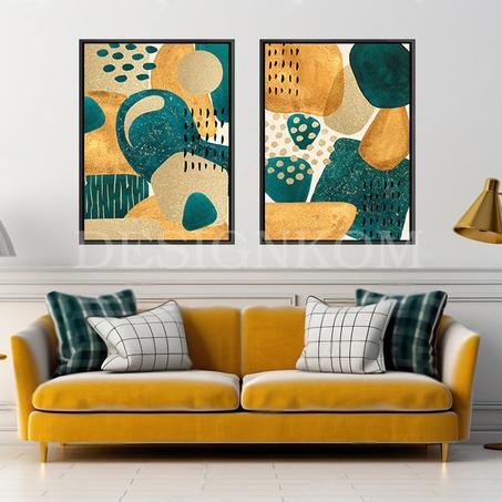Green yellow abstract