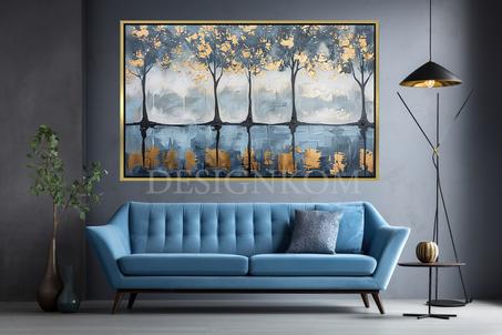 TREES BLUE FOREST