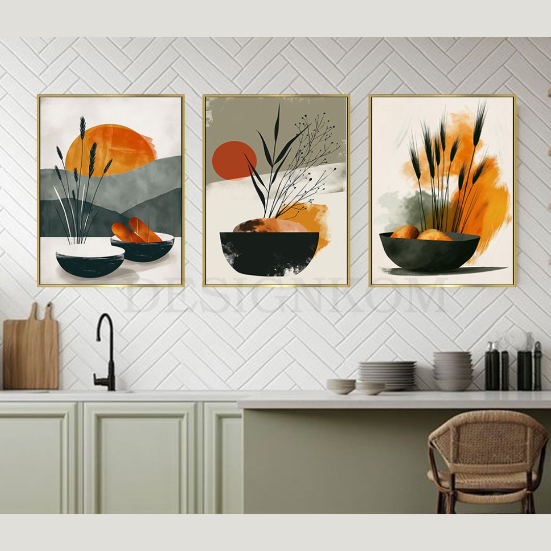 wheat style kitchen
