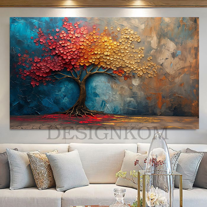 tree colorss art abstract