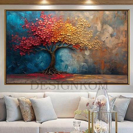 tree colorss art abstract