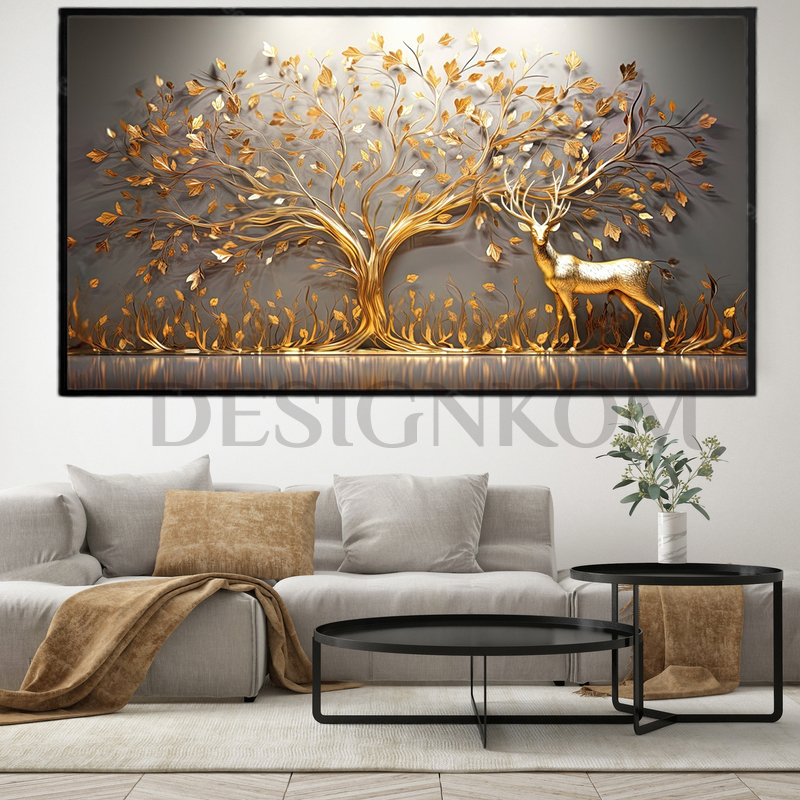 gold cerf 3d appearance