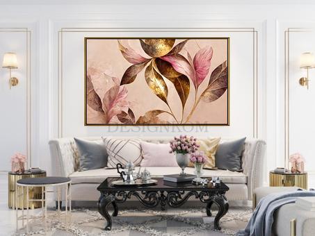 PINKY FLOWER IN GOLD