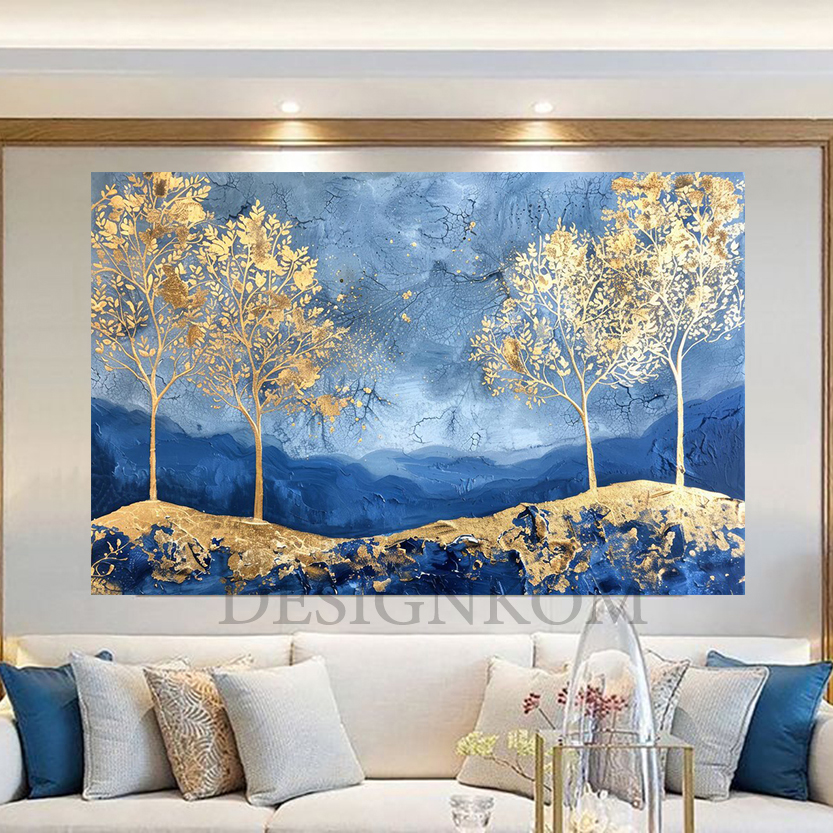 blue gold tree in heals