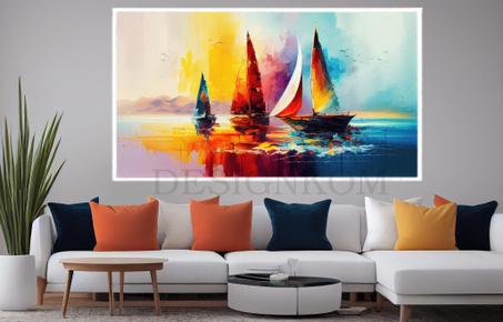 ABSTRACT SAILING BOATS