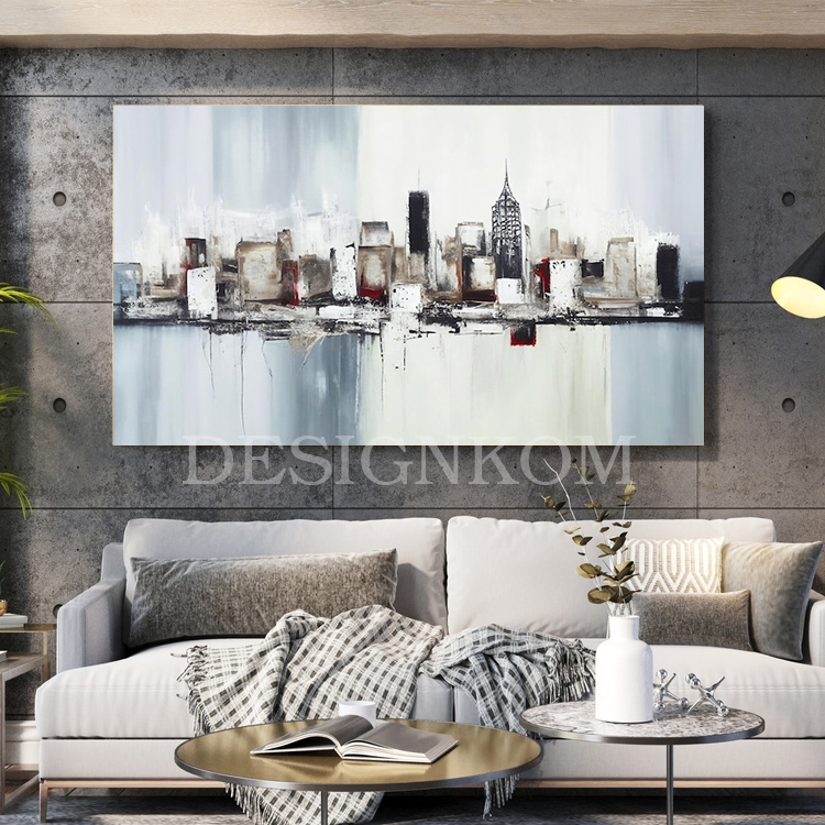 abstract city building