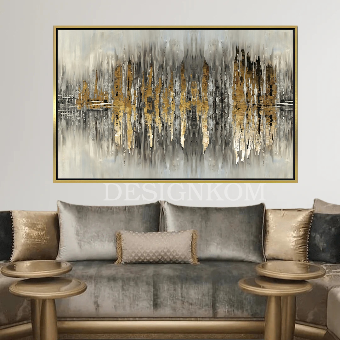 abstract gold hesitate