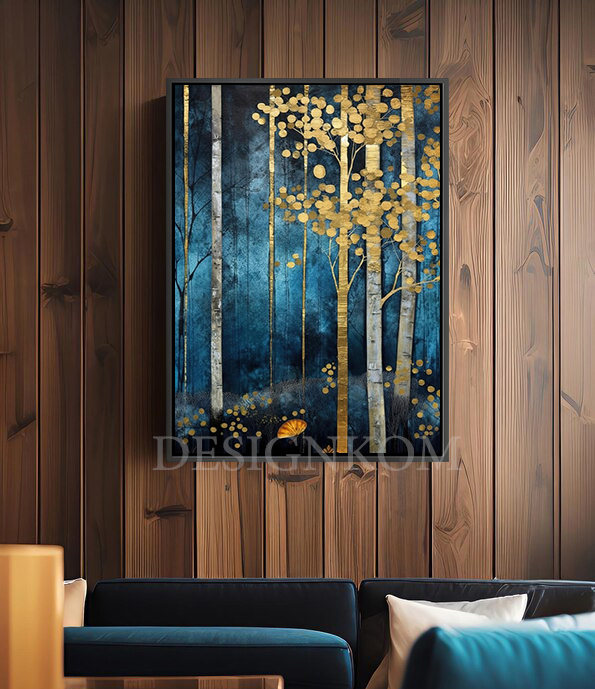 green gold forest