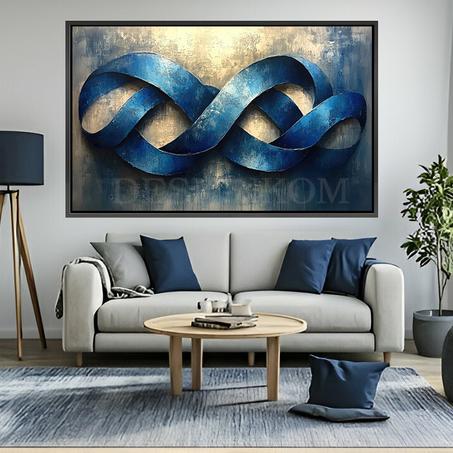 blue beige node style