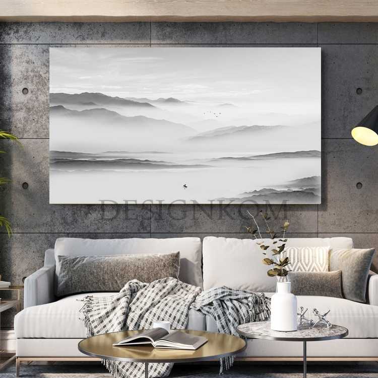 grey white boat landscape
