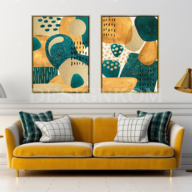 Green yellow abstract