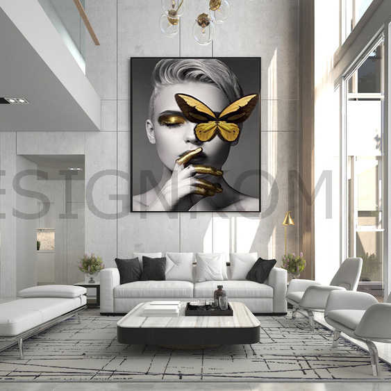 butterfly on eye