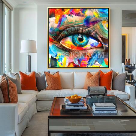 Multicolored Abstract Eye