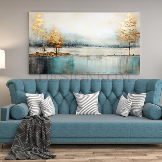 peaceful art forest