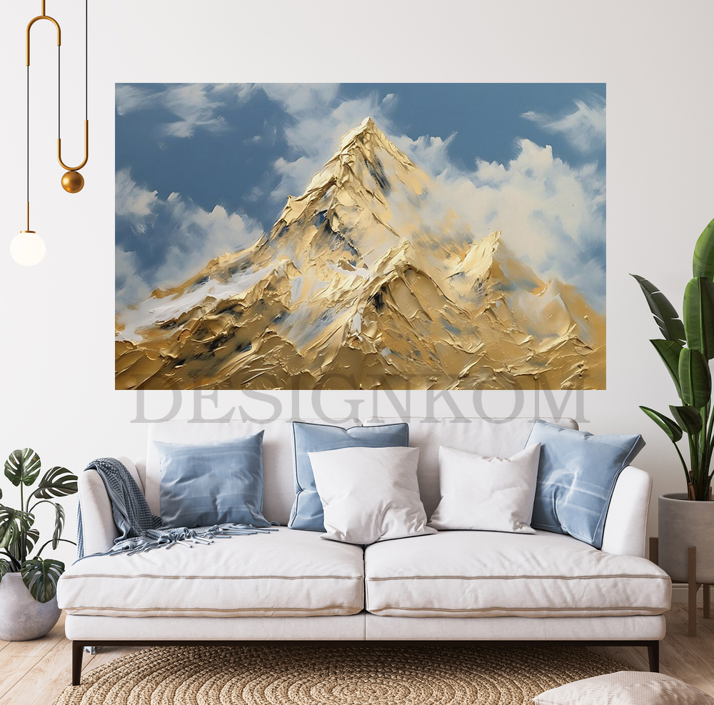 hight montain in cloud