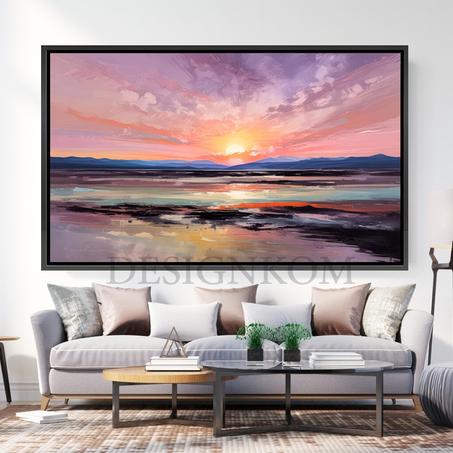 sunset sky art