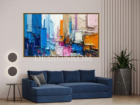 colorful abstract paint style