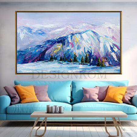 Mountain ice colors