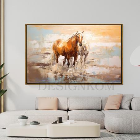Migration horses couple