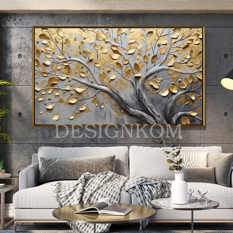 gold tree branch