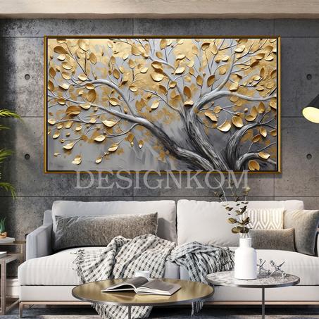 gold tree branch